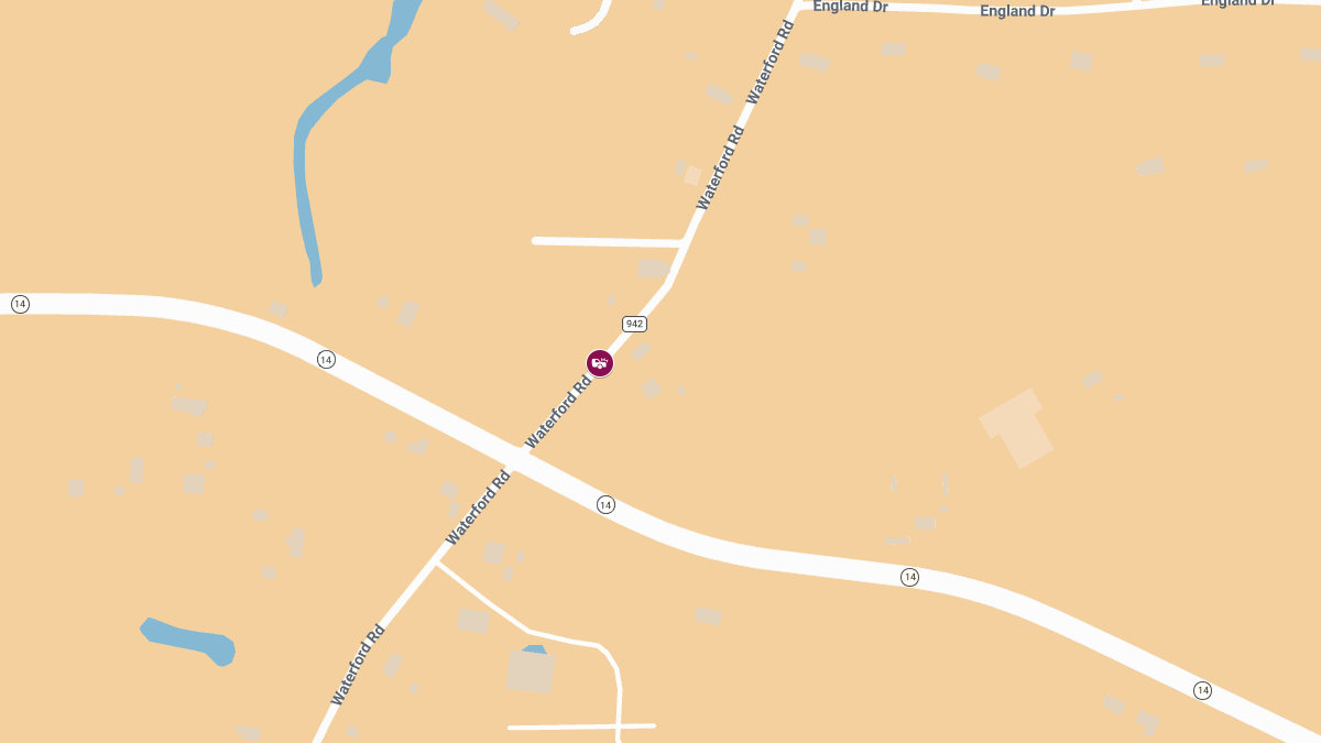 One Injured in Collision on Waterford Rd