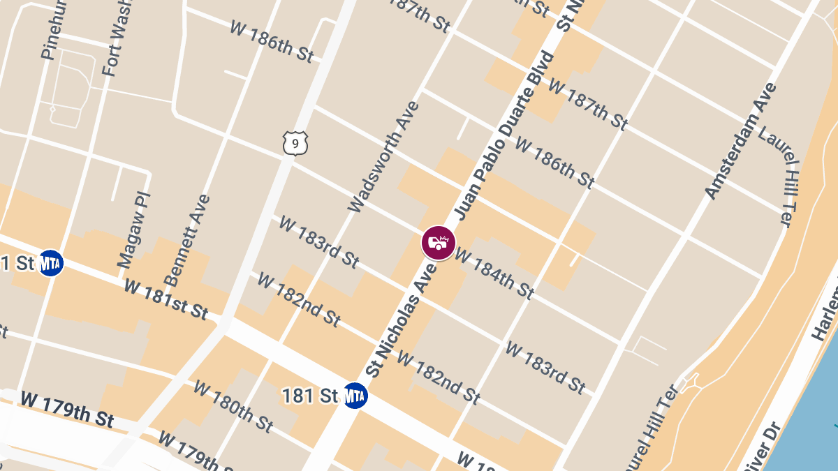 One Injured in Crash at W 184th St and St Nicholas Ave