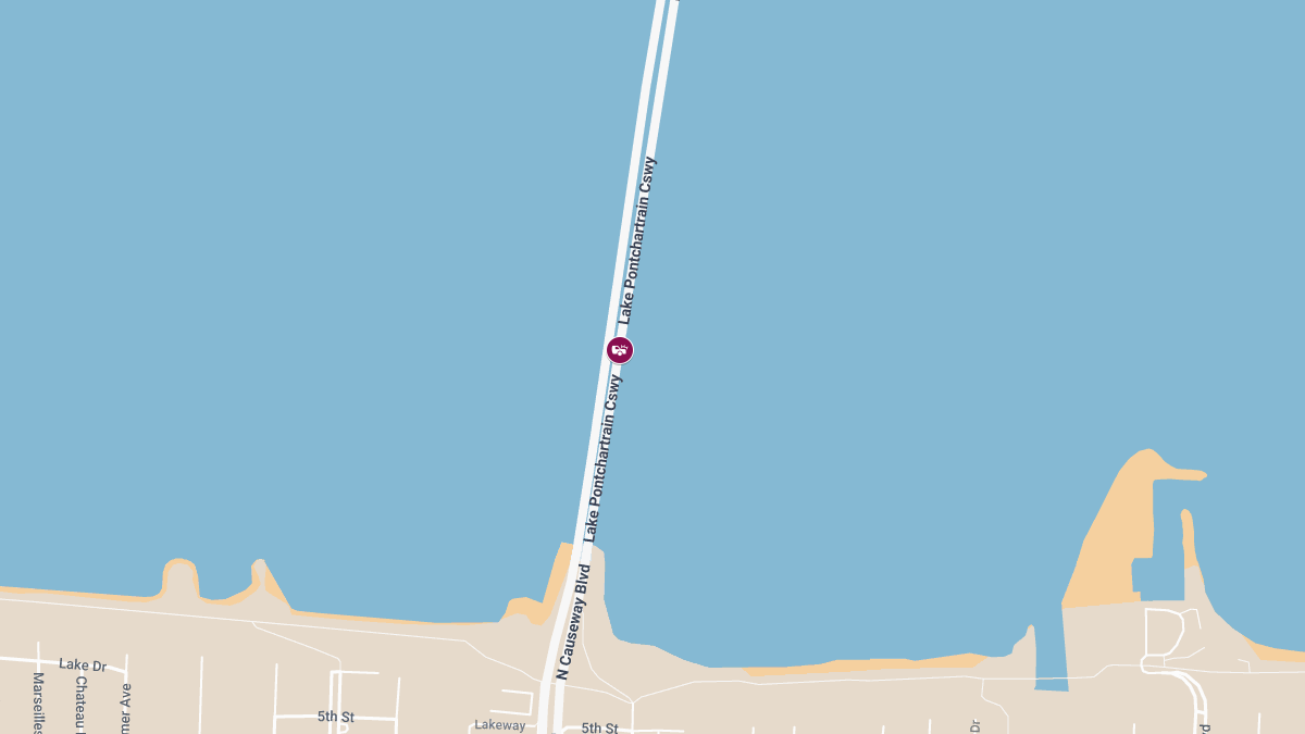 One Injured in Three-Vehicle Crash on Causeway Bridge