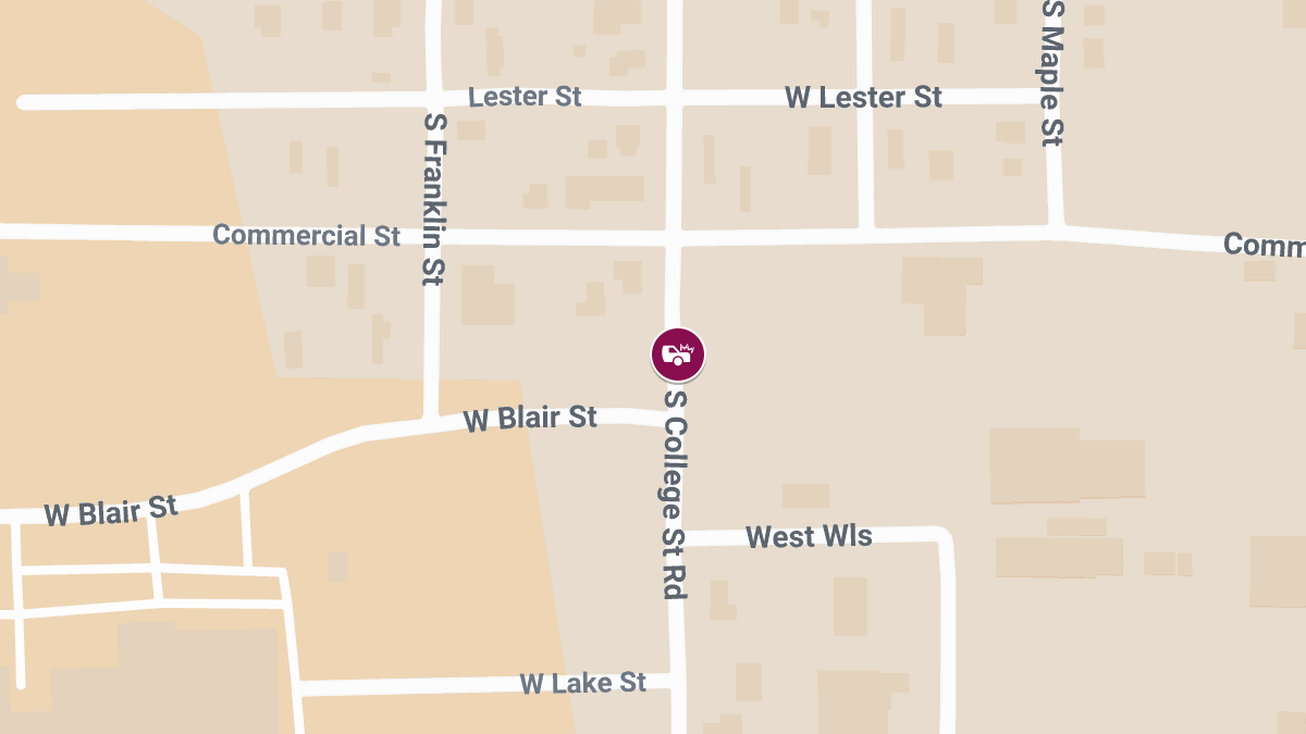One Injured in Two-Vehicle Crash on S College St Near Little League Complex