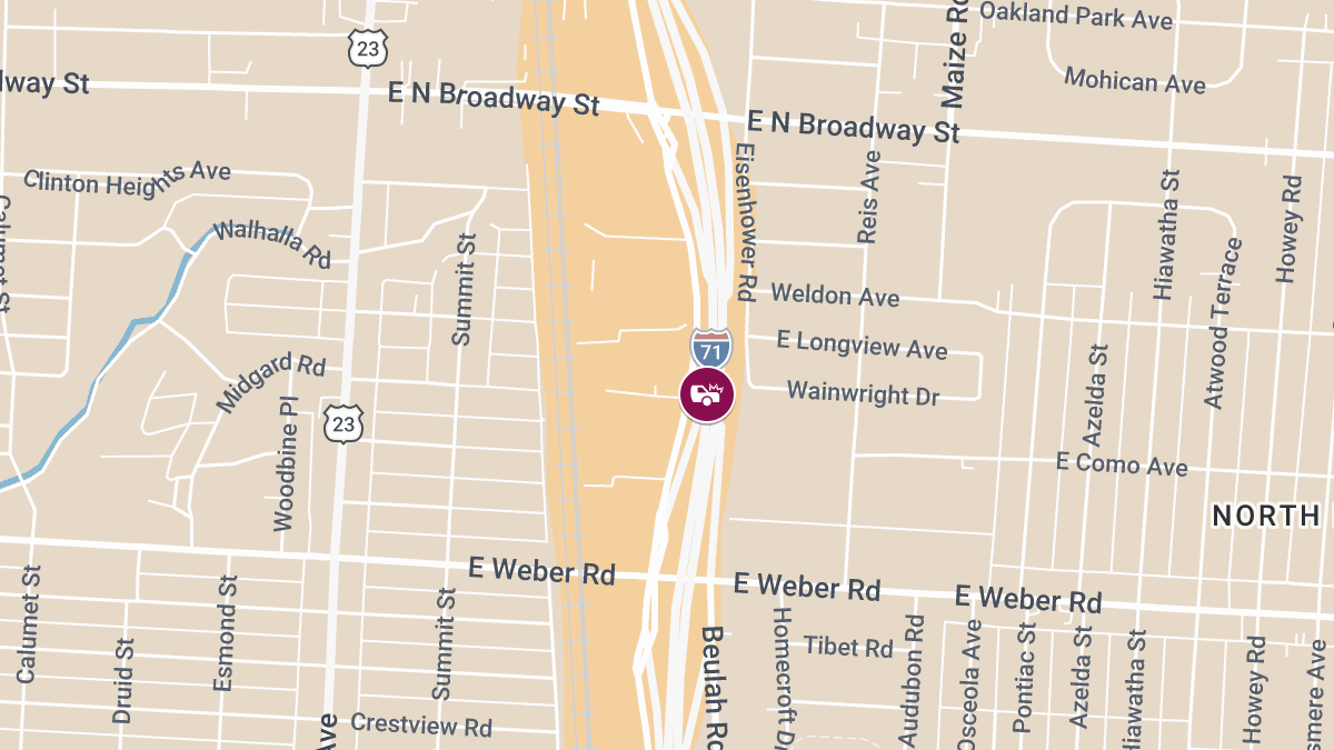 One Killed in Fiery Wrong-Way Crash on I-71 North