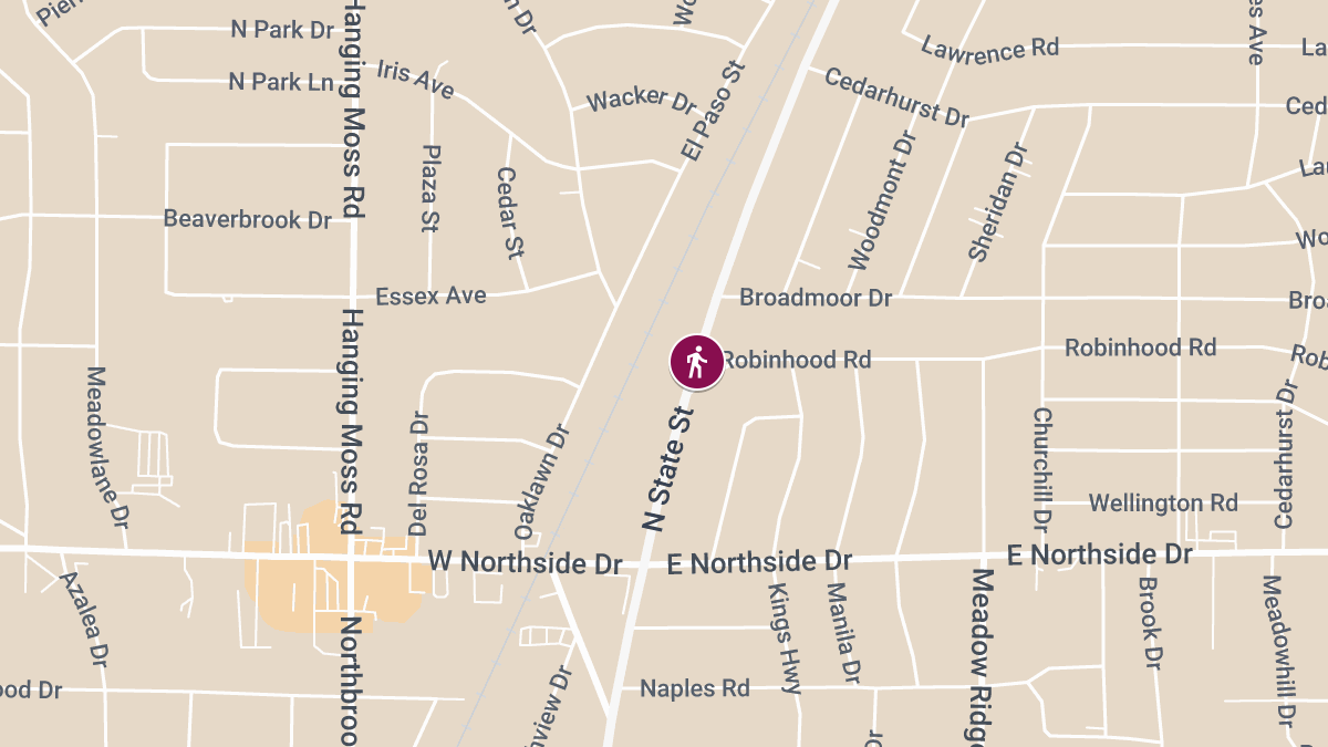 Pedestrian Accident Near N State St & Brown St