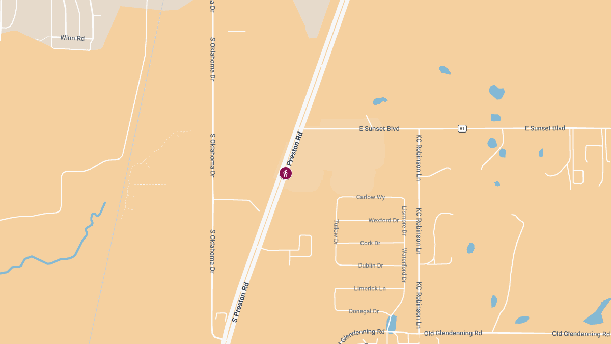 Pedestrian Critically Injured on Preston Rd