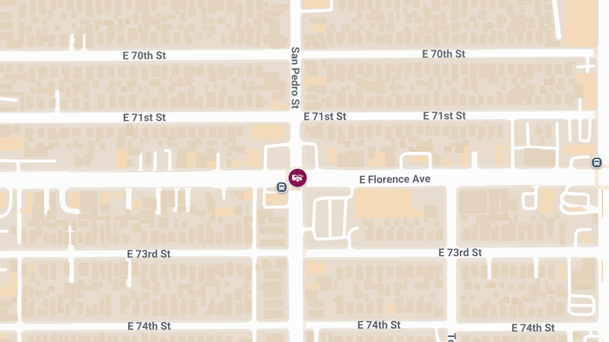 Pedestrian Injured Near Florence Ave and San Pedro St