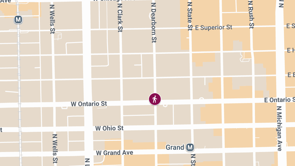 Pedestrian Injured at Dearborn & Ontario St