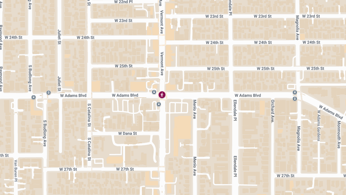 Pedestrian Injured at Vermont & Adams