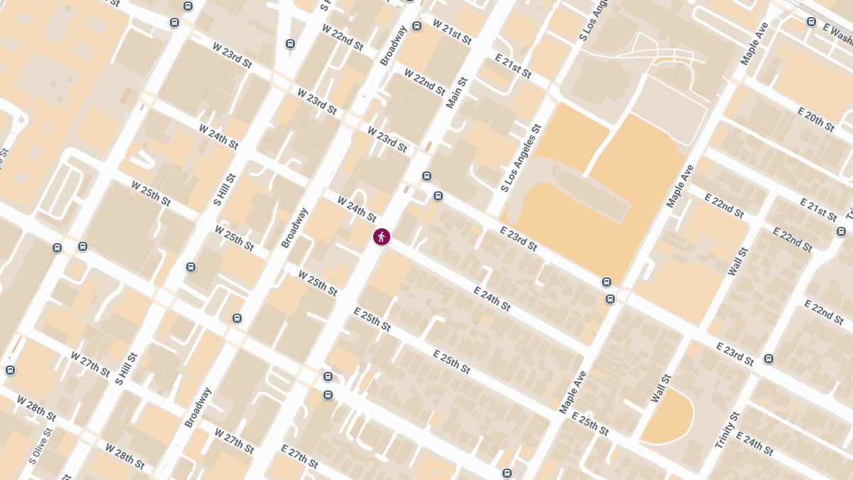 Pedestrian Injured in Accident at E 24th St & Main