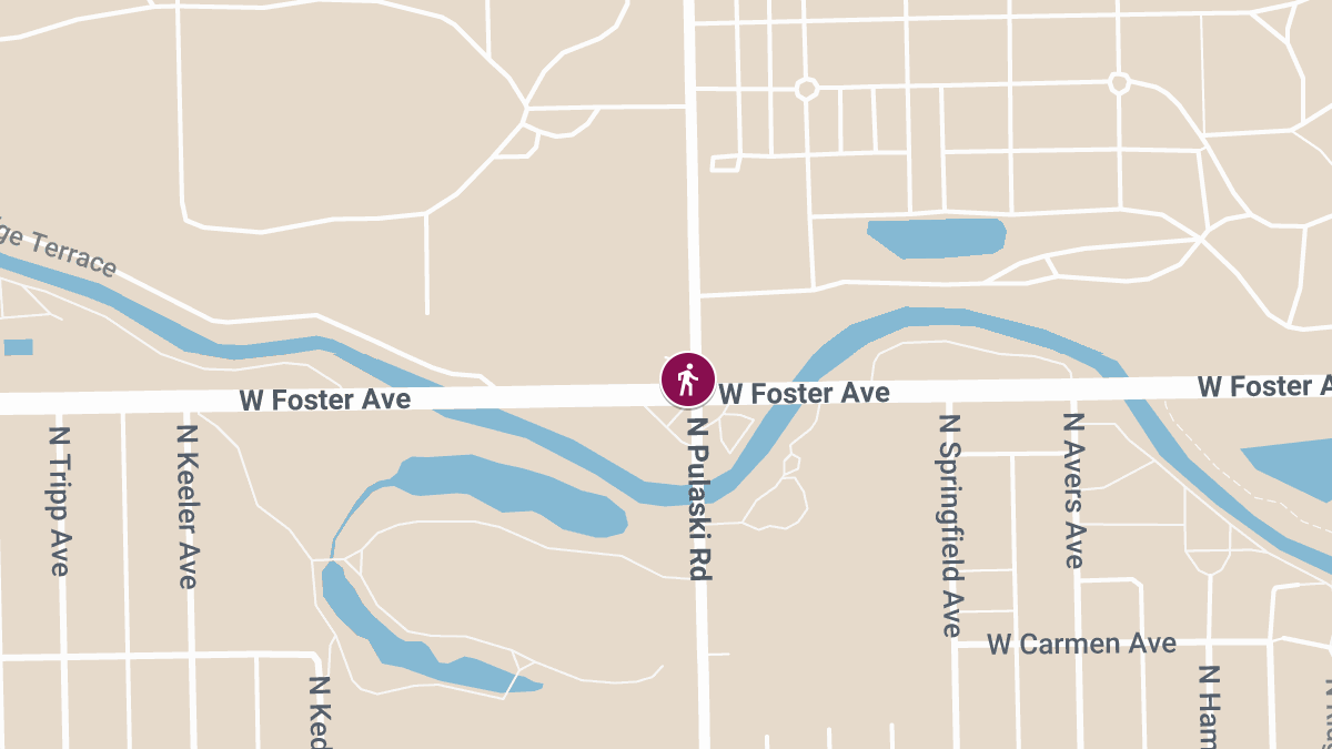 Pedestrian Injured in Accident at Pulaski/Foster