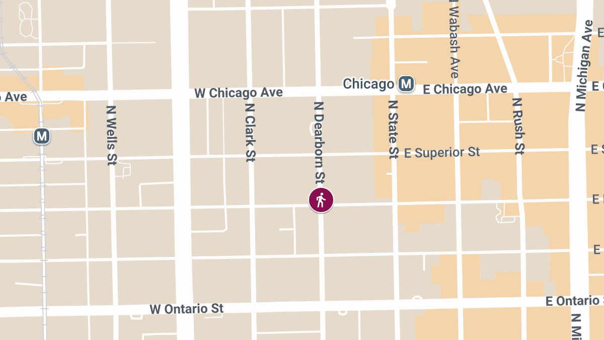 Pedestrian Injured in Accident on N Dearborn St
