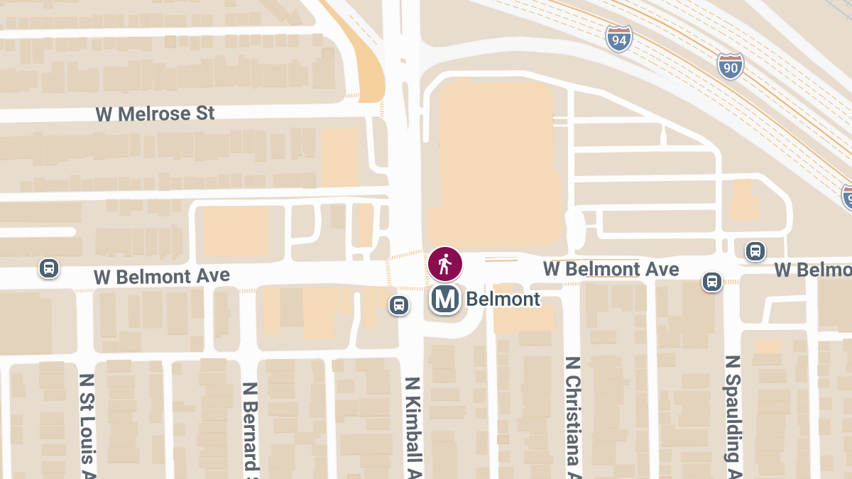 Pedestrian Injured in Collision Near Belmont Station