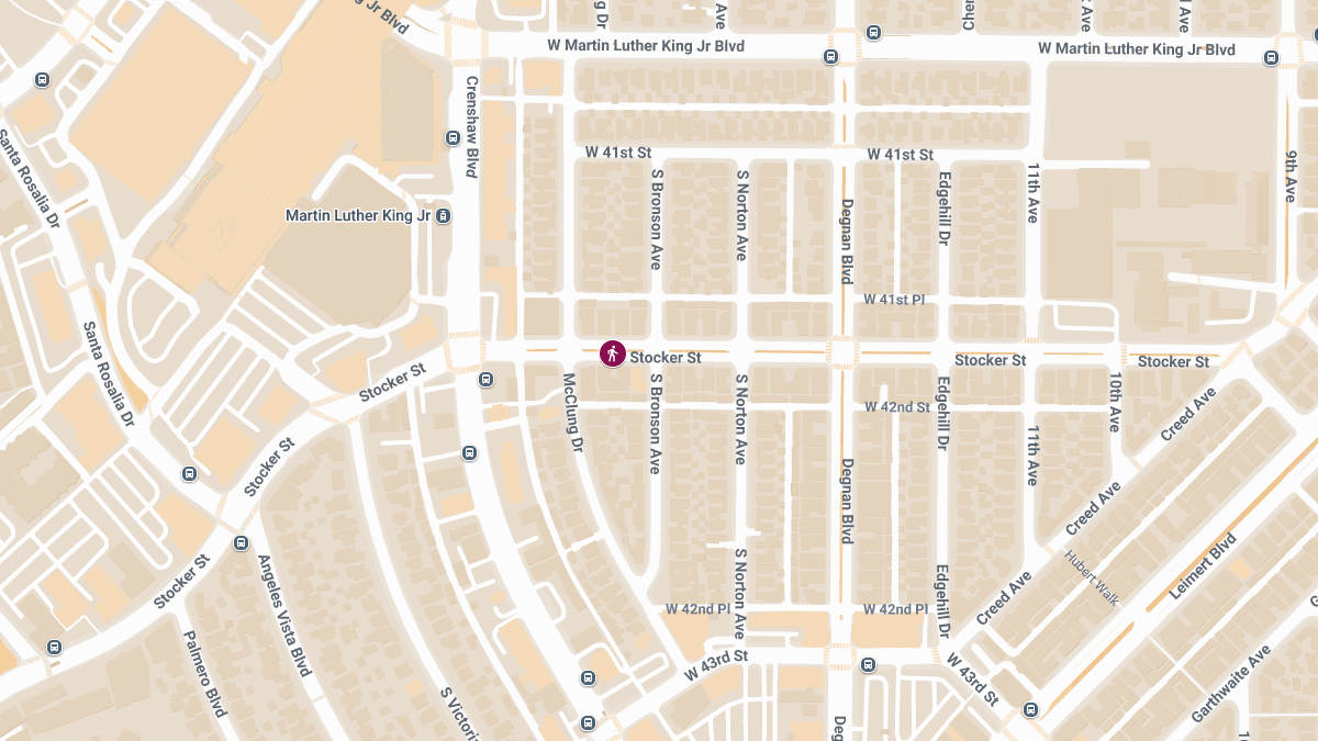 Pedestrian Injured in Crash Near Lambert & Stocker