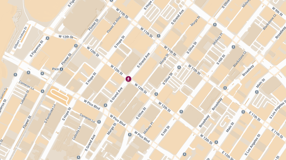 Pedestrian Injured in Crash at 12th St & Grand Ave