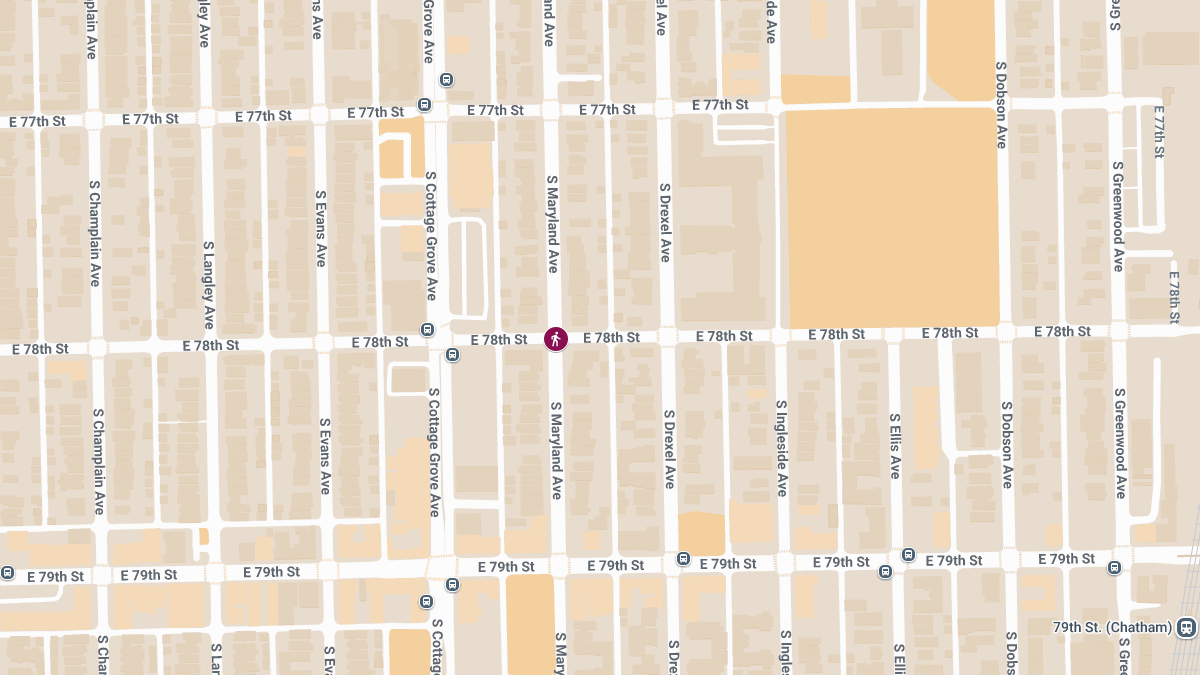 Pedestrian Injured in Crash at E 78th St & S Maryland Ave