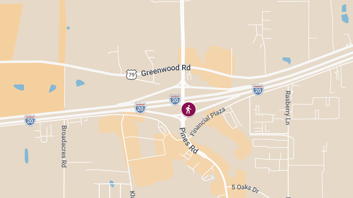 Pedestrian Injured in Crash at Pines Rd & I-20E On-Ramp