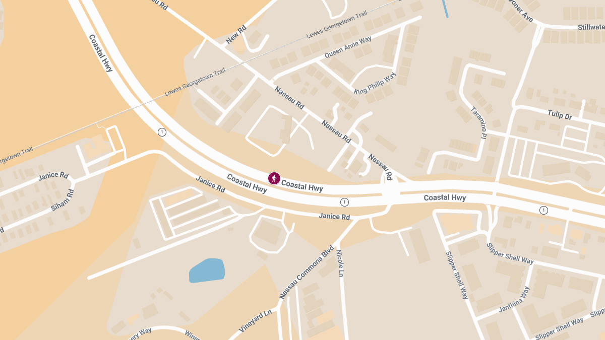 Pedestrian Injured in Crash on Coastal Hwy