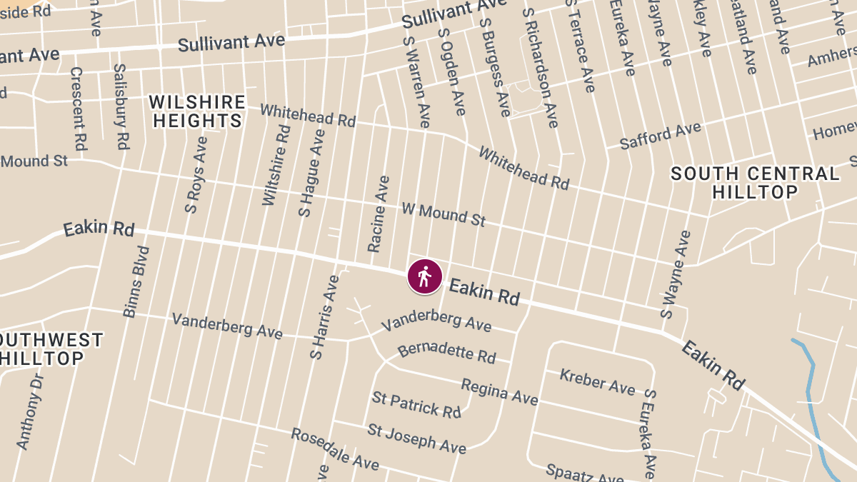 Pedestrian Injured in Crash on Eakin Rd