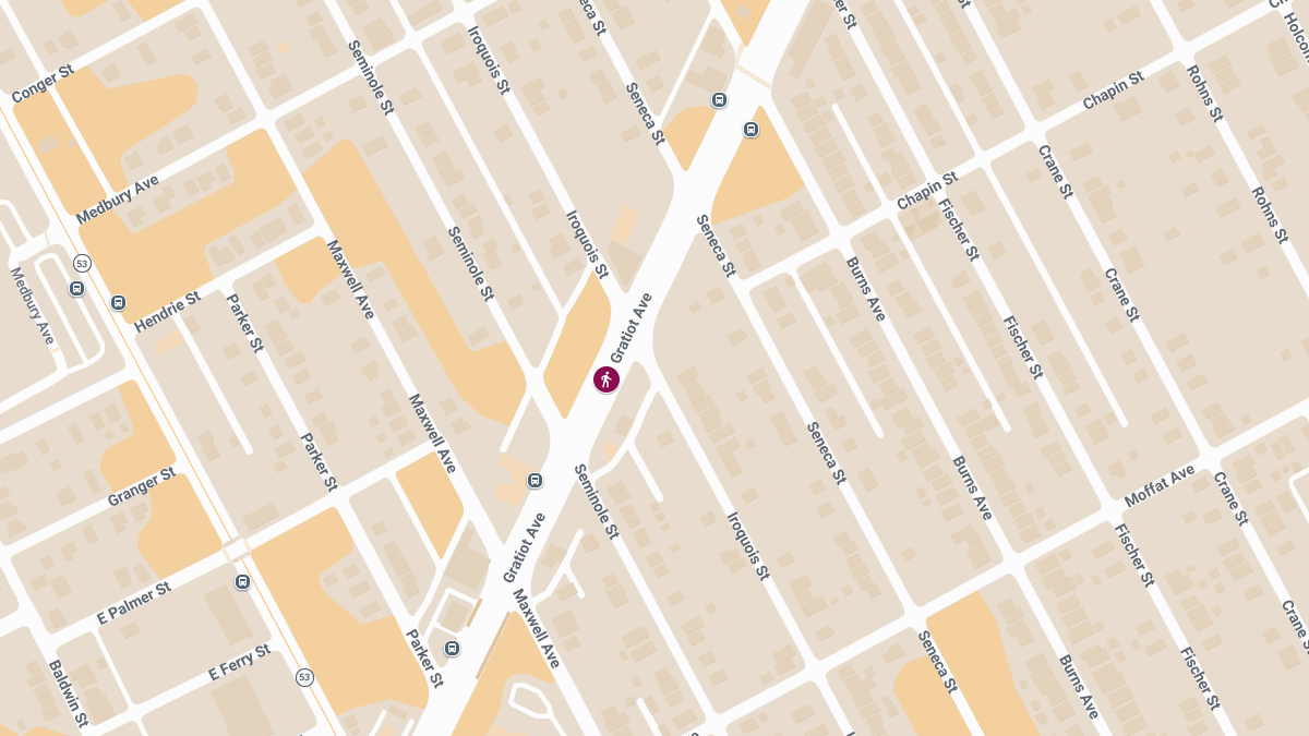 Pedestrian Injured in Crash on Gratiot Ave