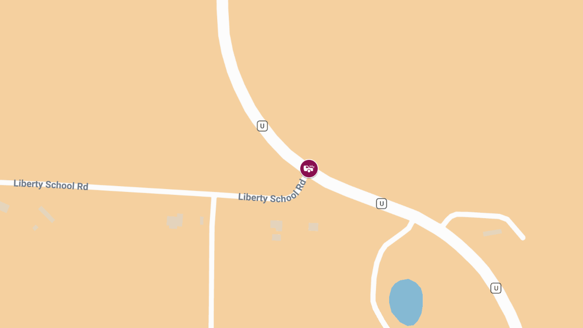 Pedestrian Injured in Crash on Liberty School Rd