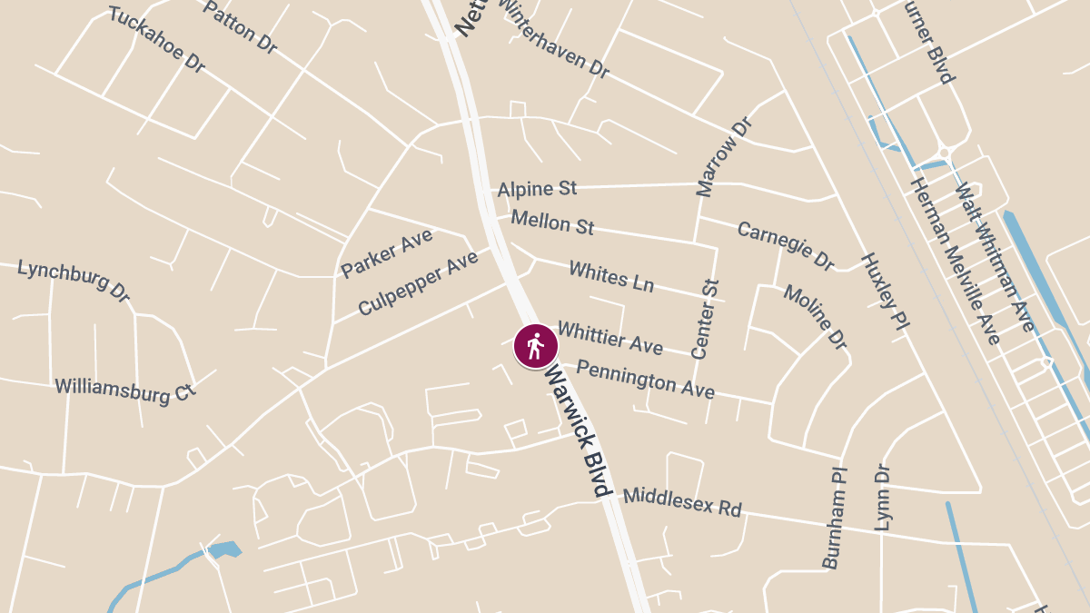 Pedestrian Injured in Traffic Accident Near Warwick Blvd