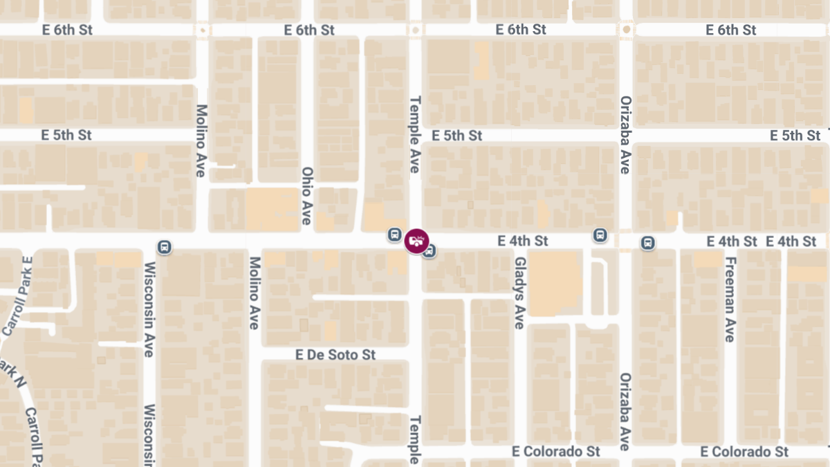 Pedestrian Injured in Traffic Accident at Temple Ave & E 4th St