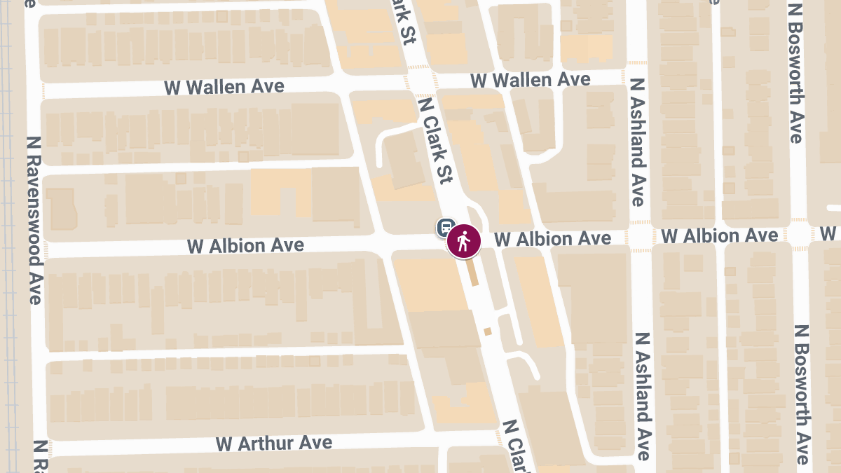 Pedestrian Injured in Traffic Accident at W Albion Ave & N Clark St