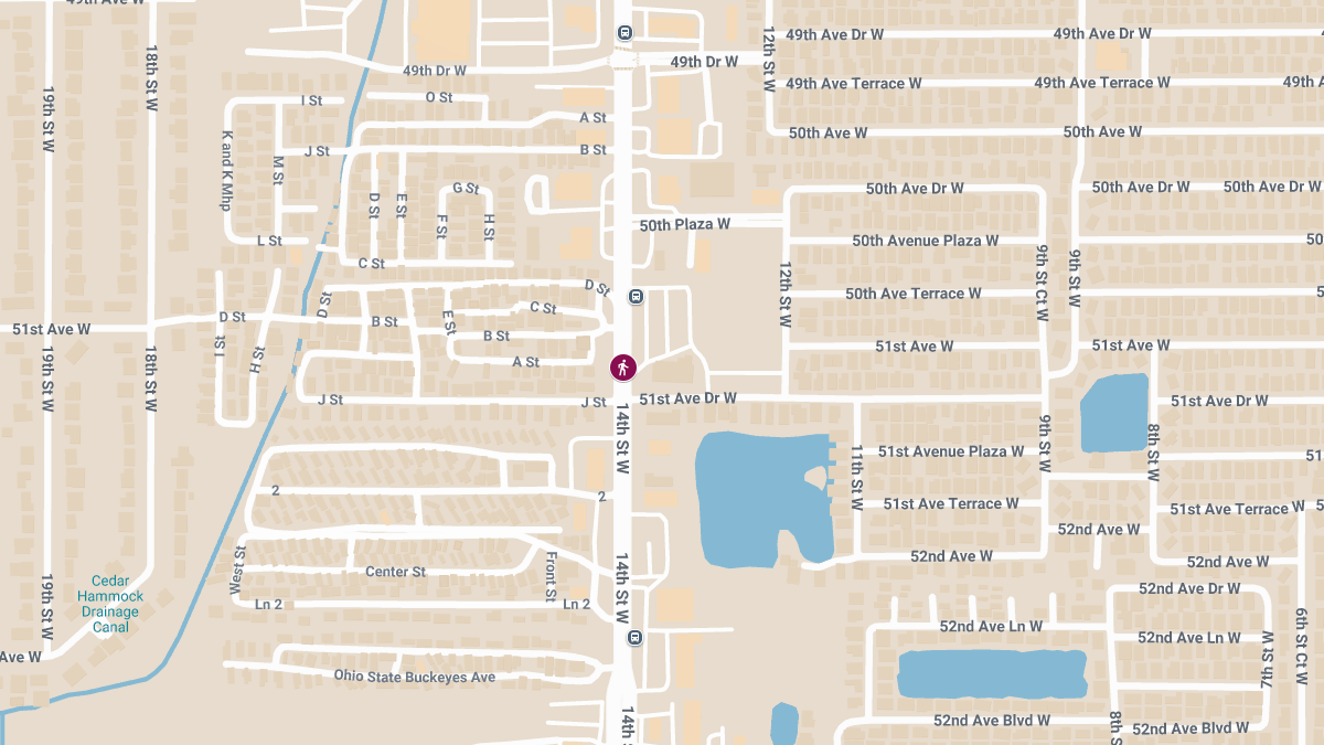 Pedestrian Injured in Traffic Accident on US-41