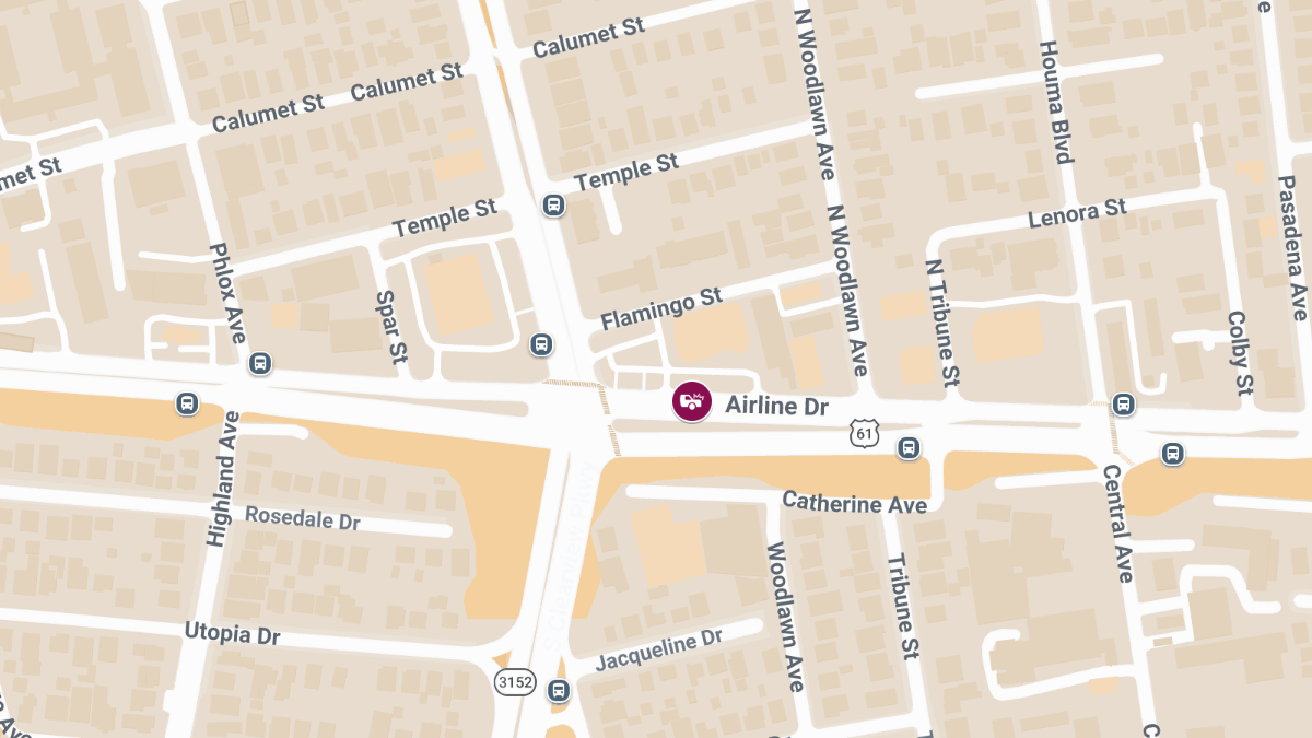 Pedestrian Injured in Traffic Collision on Airline Dr