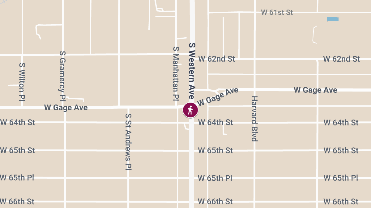 Pedestrian Injured on Accident at Western Ave & Gage Ave