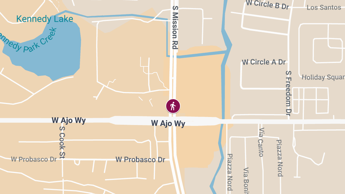 Pedestrian Killed at Mission Rd and Ajo Way