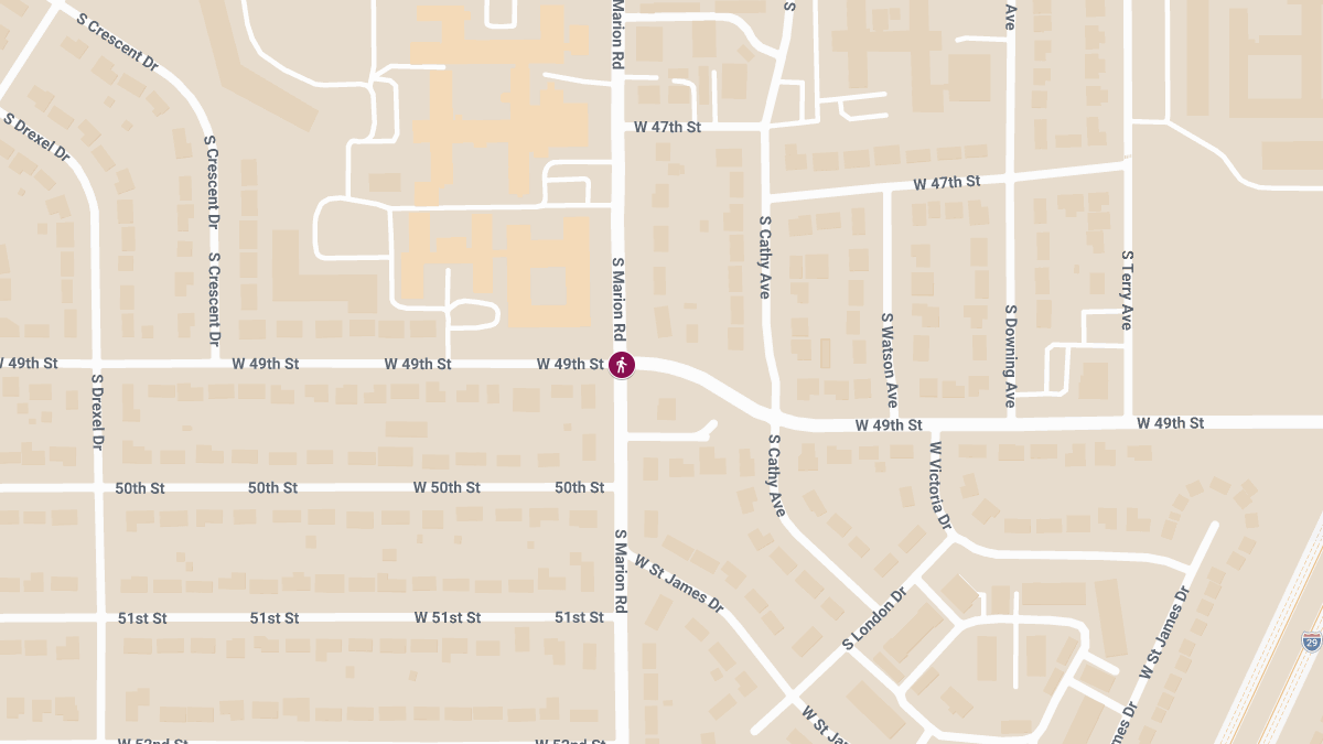 Pedestrian Killed in Accident at W 49th St & S Marion Rd