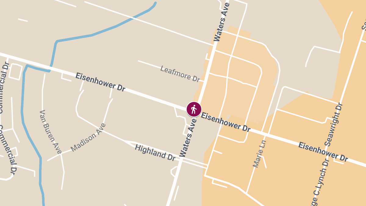 Pedestrian Killed in Crash at Eisenhower Dr & Waters Ave