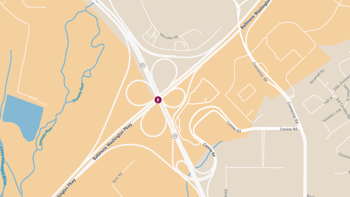 Pedestrian Killed in Crash on MD-295 at Rte 32