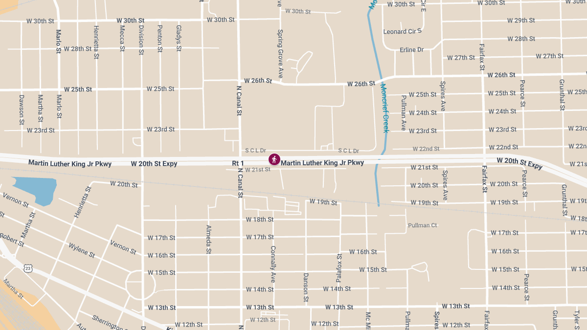 Pedestrian Killed in Crash on MLK Jr. Pkwy