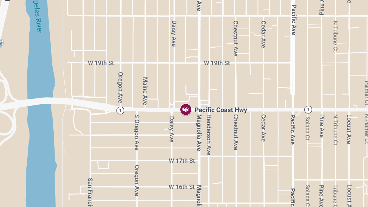 Pedestrian Killed in Crash on PCH near Maine Ave