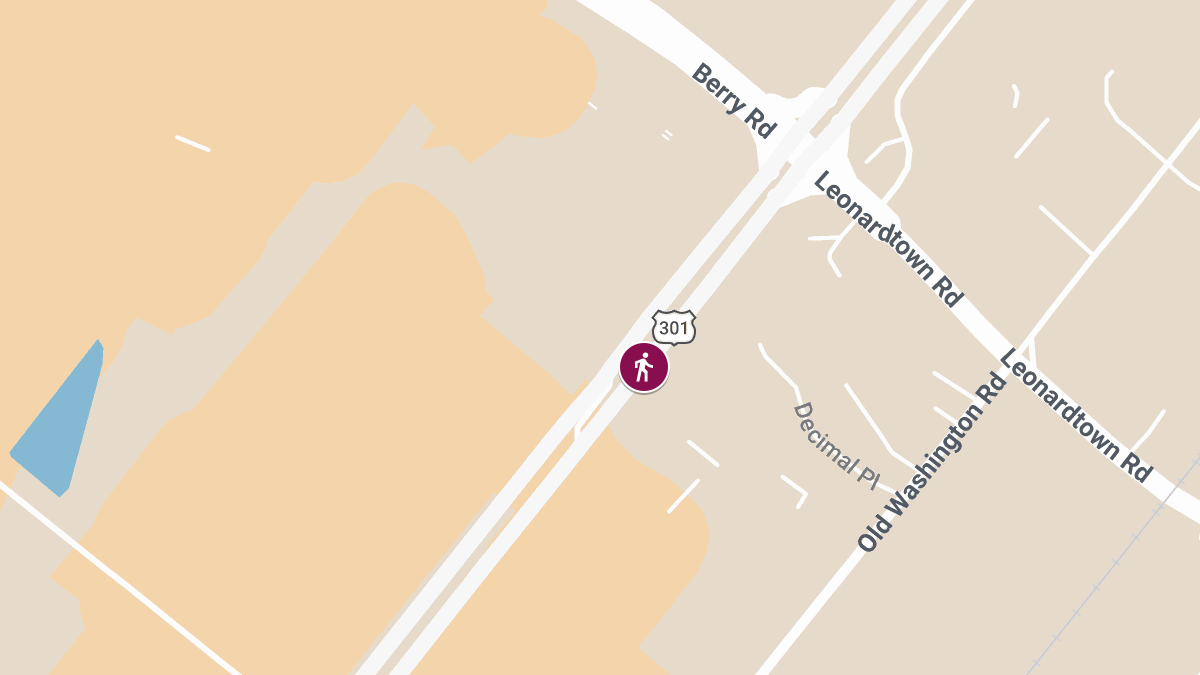 Pedestrian Killed in Crash on Route 301 Near Plaza Dr