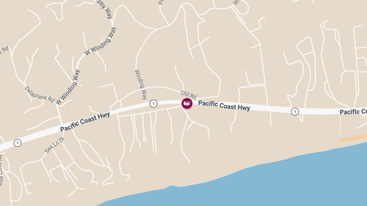 Pedestrian Killed on Pacific Coast Hwy near Winding Way