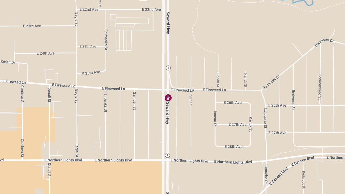 Pedestrian Killed on Seward Hwy in Fairview