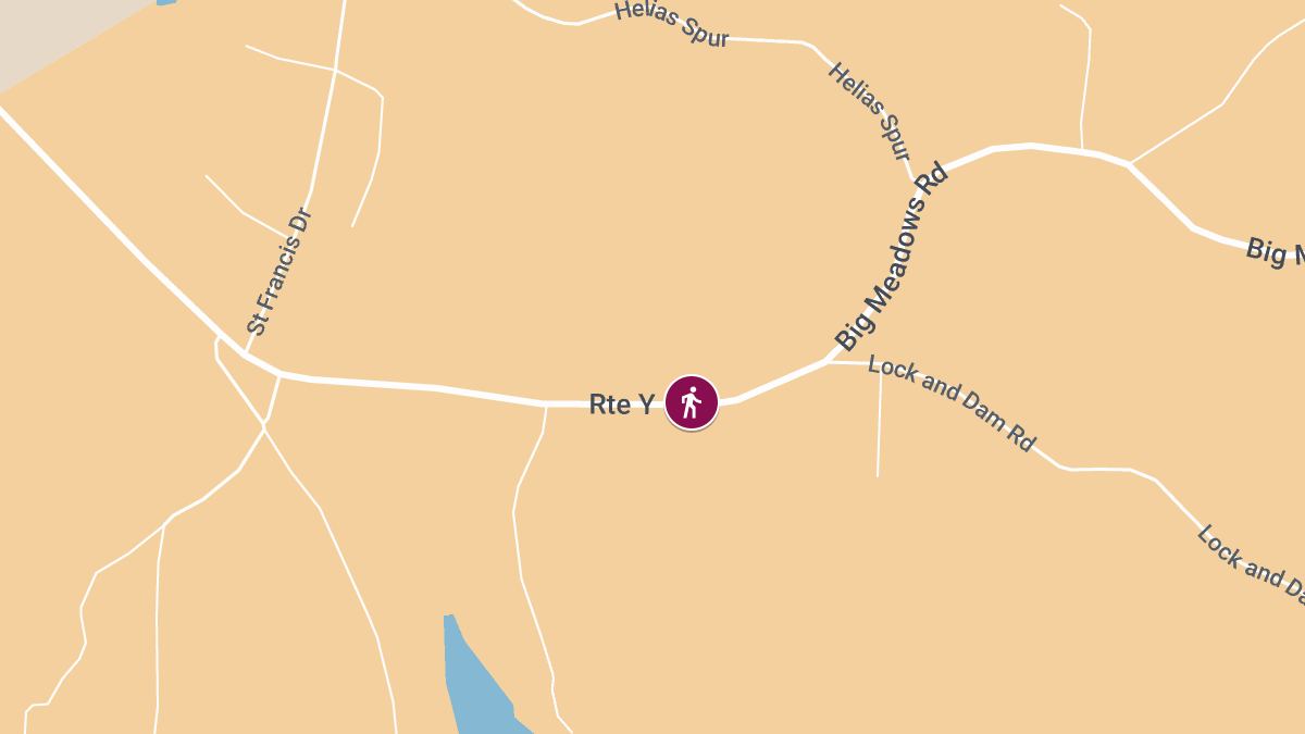 Pedestrian Seriously Hurt in Crash on Route Y