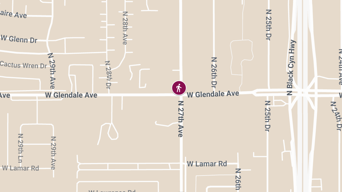 Pedestrian Seriously Injured at 27th Ave and Glendale Ave