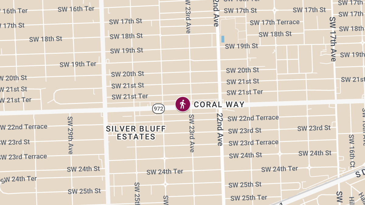 Pedestrians Injured in Crash Near Coral Way