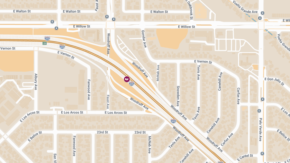 Person Injured in Crash on NB 405 Near Woodruff Ave