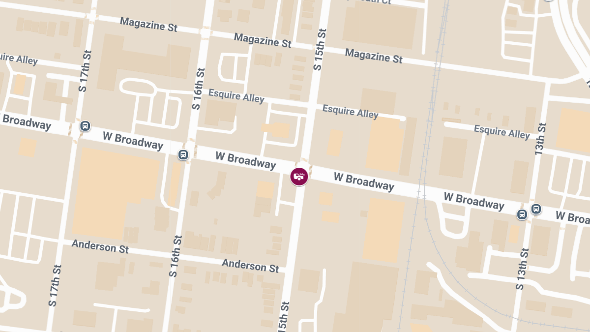 Person Trapped, Injured in Two-Car Crash at S 15th St & W Broadway