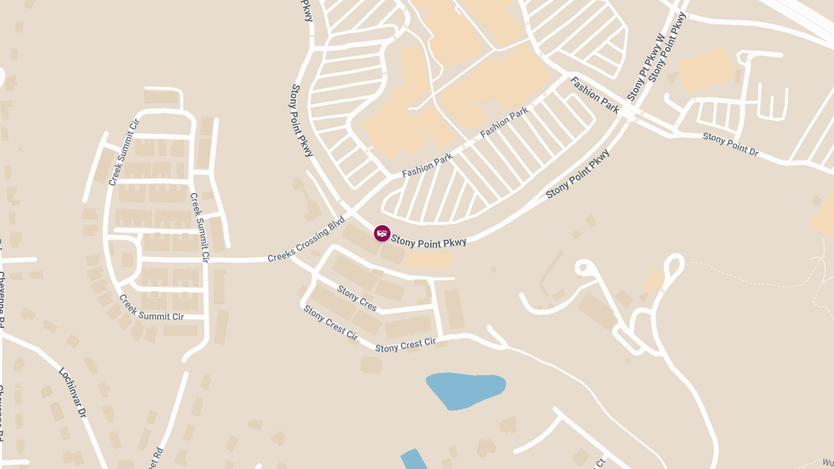 Personal Injury Crash on 9200 block of Stony Point Pkwy