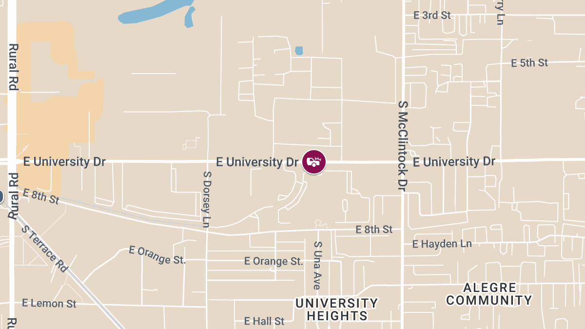 Rear-End Crash on University Dr Injures 1