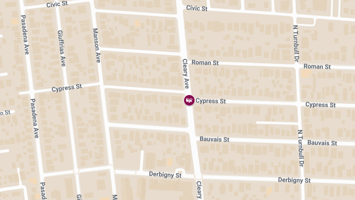 Rollover Crash With Injury Reported at Cleary Ave & Cypress St