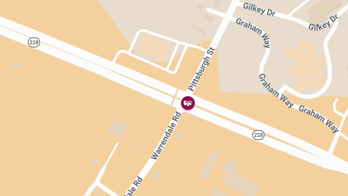 Rollover Crash at Rt 228 and Pittsburgh St Results in Injuries