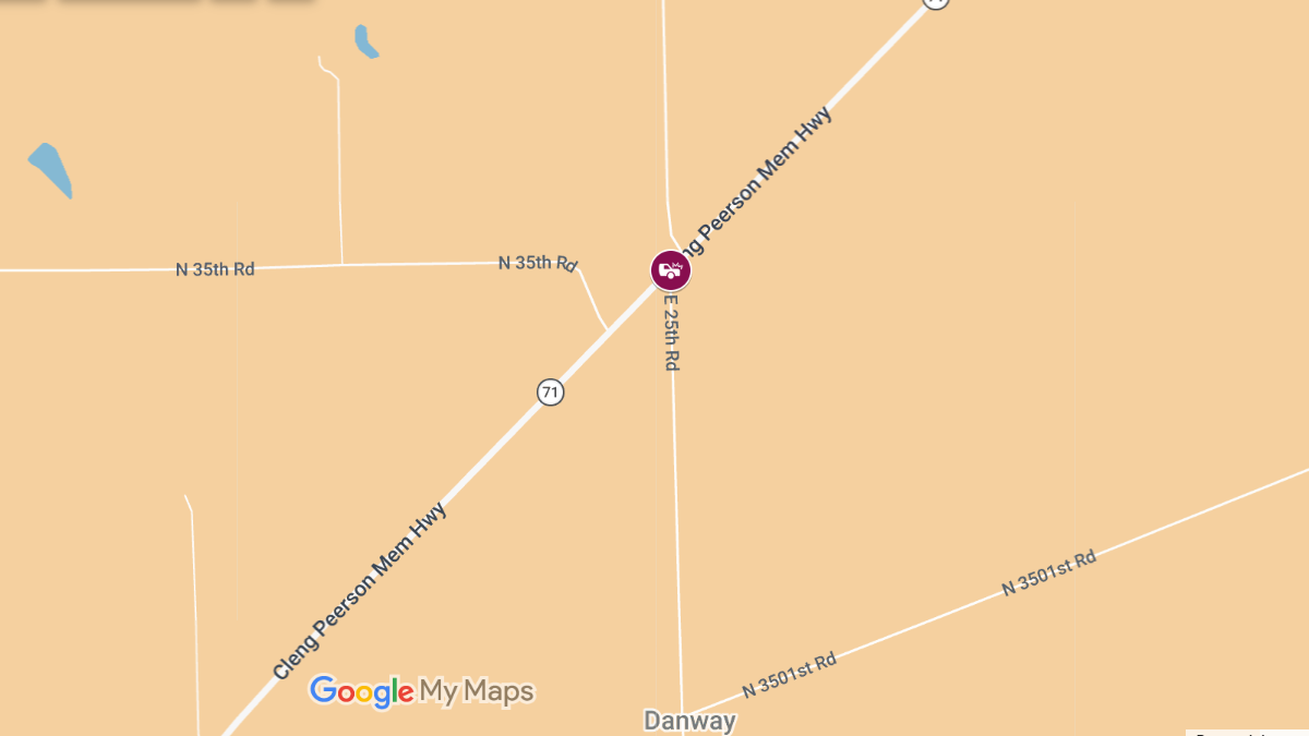 Route 71 and E 25th Rd near Norway
