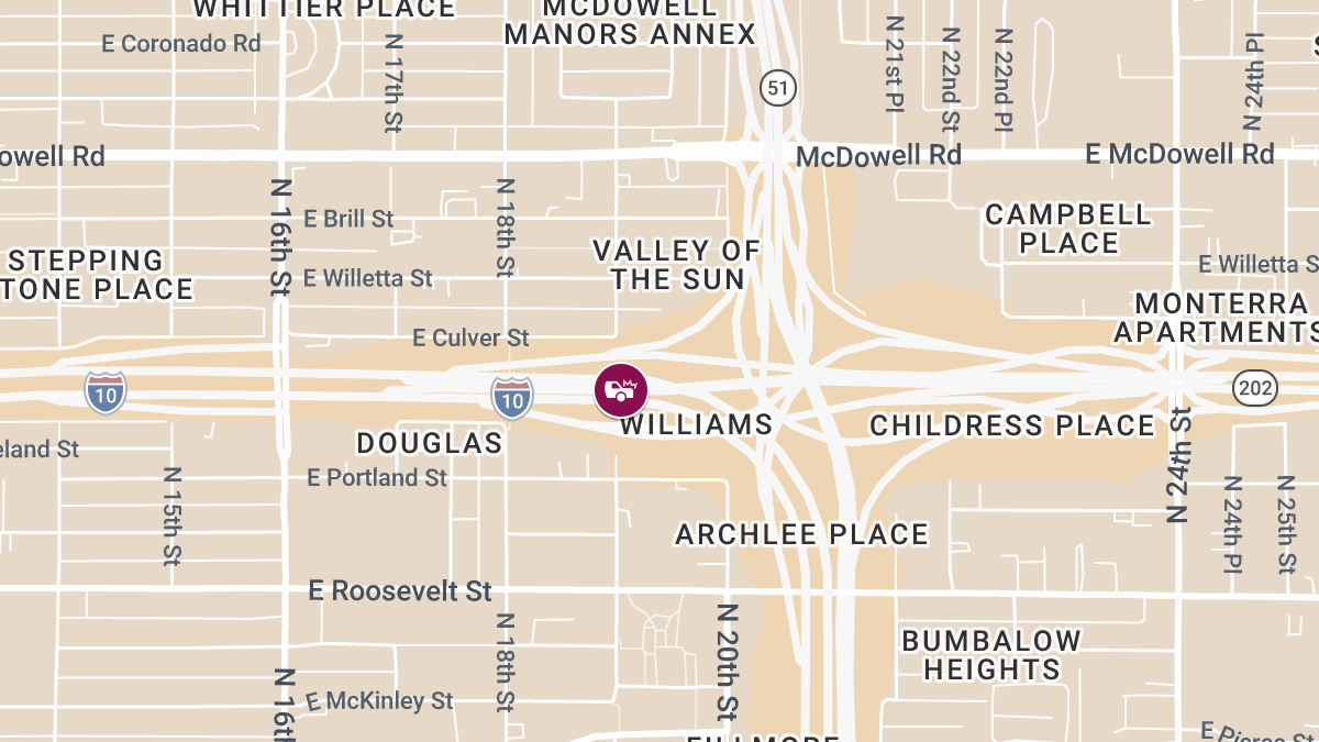 SUV Crash With Injuries on Loop 202 at 19th Ave