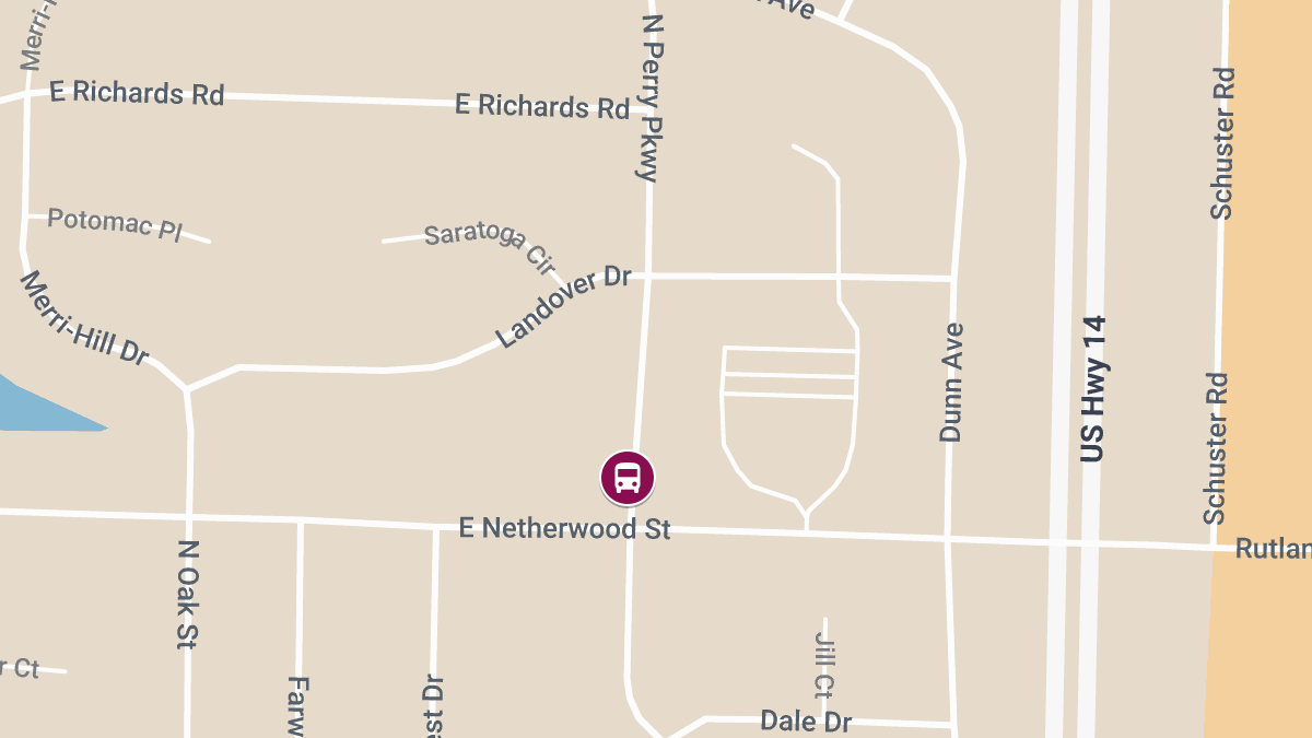 School Bus Crash at E Netherwood Rd and N Perry Pkwy