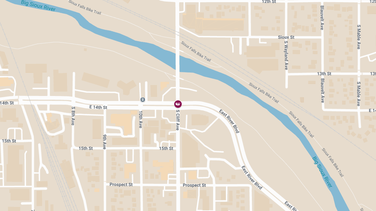 Serious Injury Crash at E 14th St & S Cliff Ave